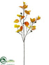 Silk Plants Direct Eucalyptus Spray - Orange Brown - Pack of 12