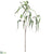 Soft Plastic Eucalyptus Leaf Hanging Spray - Green - Pack of 12