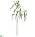 Silk Plants Direct Soft Plastic Eucalyptus Leaf Hanging Spray - Green - Pack of 12