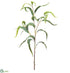 Silk Plants Direct Soft Plastic Ruffle Eucalyptus Leaf Spray - Green - Pack of 12