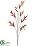 Silk Plants Direct Eucalyptus Spray - Burgundy Green - Pack of 6
