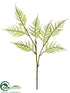 Silk Plants Direct Fern Spray - Green - Pack of 12