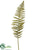 Leather Fern Spray - Green - Pack of 12