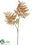 Lace Fern Spray - Orange Brown - Pack of 12