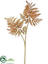 Silk Plants Direct Lace Fern Spray - Orange Brown - Pack of 12