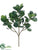 Silk Plants Direct Ficus Branch - Green - Pack of 12