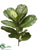 Silk Plants Direct Fiddle Leaf Branch - Green - Pack of 6