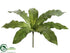 Silk Plants Direct Bird Nest Fern Leaf Bush - Green - Pack of 12