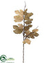 Silk Plants Direct Fig Leaf Spray - Olive Green Tan - Pack of 6