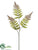 Leather Fern Spray - Green Brown - Pack of 12