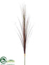 Silk Plants Direct Grass Plume Spray - Green Burgundy - Pack of 12