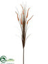 Silk Plants Direct Pampas Grass Spray - Orange - Pack of 12