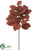 Hydrangea Leaf Spray - Rust - Pack of 9