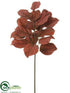 Silk Plants Direct Hydrangea Leaf Spray - Rust - Pack of 9