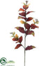 Silk Plants Direct Hydrangea Leaf Spray - Rust Yellow - Pack of 12