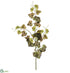 Silk Plants Direct Ivy Leaf Spray - Green Burgundy - Pack of 12