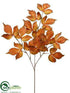 Silk Plants Direct Grape Ivy Leaf Spray - Orange Brown - Pack of 12