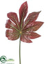Silk Plants Direct Fatsia Japonica Leaf Spray - Burgundy Green - Pack of 24