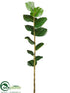 Silk Plants Direct Sea Grape Leaf Branch - Green - Pack of 6