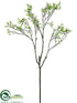 Silk Plants Direct Budding Leaf Spray - Green - Pack of 12
