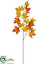 Silk Plants Direct Maple Leaf Sprayy - Orange Rust - Pack of 12