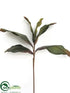 Silk Plants Direct Magnolia Leaf Spray - Green Burgundy - Pack of 12