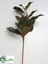 Silk Plants Direct Magnolia Leaf Spray - Green Burgundy - Pack of 12