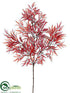 Silk Plants Direct Japanese Maple Leaf Spray - Burgundy - Pack of 12