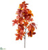 Silk Plants Direct Maple Leaf Spray - Rust - Pack of 12