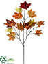 Silk Plants Direct Maple Leaf Spray - Fall - Pack of 12