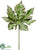 Silk Plants Direct Paw Paw Spray - Green Burgundy - Pack of 6