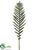 Sword Palm Single Leaf Stem - Green - Pack of 6