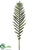 Sword Palm Single Leaf Stem - Green - Pack of 6
