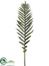 Silk Plants Direct Sword Palm Single Leaf Stem - Green - Pack of 6