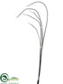 Silk Plants Direct Stick Bundle - Black - Pack of 12