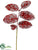 Salal Leaf Spray - Burgundy - Pack of 12