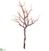 Silk Plants Direct Plastic Twig Tree Branch - Rust Brown - Pack of 6