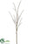 Flocked Twig Spray - Olive Green - Pack of 12