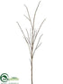 Silk Plants Direct Flocked Twig Spray - Olive Green - Pack of 12