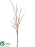 Silk Plants Direct Flocked Twig Spray - Rust - Pack of 12
