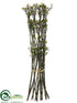Silk Plants Direct Twig Spray - Brown Green - Pack of 6