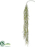 Silk Plants Direct Willow Hanging Spray - Green - Pack of 12