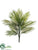 Silk Plants Direct Areca Palm Tree - Green - Pack of 6