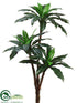 Silk Plants Direct Rubber Tree - Green - Pack of 4