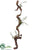 Fern Hanging Vine - Green Brown - Pack of 6