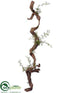 Silk Plants Direct Fern Hanging Vine - Green Brown - Pack of 6