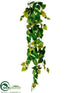 Silk Plants Direct Potato Leaf Hanging Vine - Green Light - Pack of 12