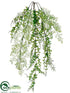 Silk Plants Direct Curly Fern Hanging Vine - Green Lavender - Pack of 12