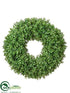 Silk Plants Direct Boxwood Wreath - Green - Pack of 1