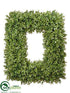 Silk Plants Direct Boxwood Wreath - Green - Pack of 1